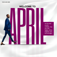 April Greeting Instagram Ad Template | PosterMyWall