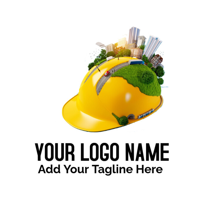 White  Architectural Engineering Environment Building General Contractor Industry, Helmet, Food, Cit Ilogo template