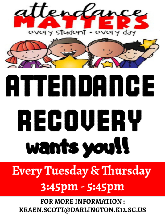 Attendance Recovery Program Template | PosterMyWall