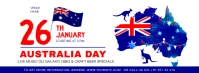 White Australia Day Facebook Cover template