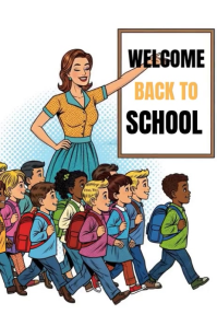 White Back to School Pinterest Graphic Video template