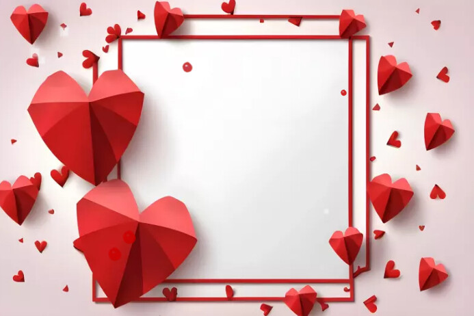 white background frame template Poster