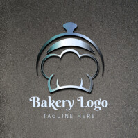 White  Bakery-chef-cooking-kitchen-mockup-food-shop- Logo template