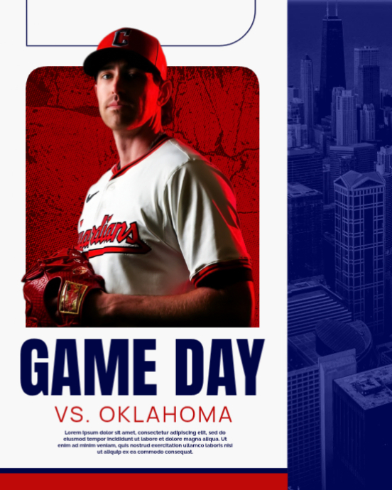 Baseball Game Day Template | PosterMyWall