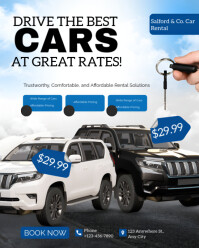 White  Best Car Drive Instagram Portrait template
