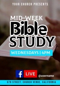 White Bible Study A5 template