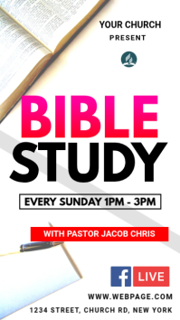 White Bible Study Instagram Story template