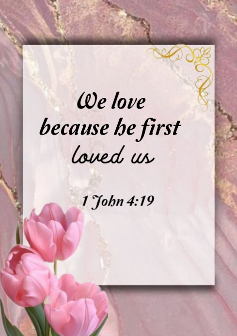 White Bible Verse A4 Templat | PosterMyWall