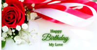 White Birthday Celebration Facebook Group Cover Photo template