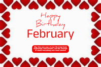 White Birthday Celebration Label template