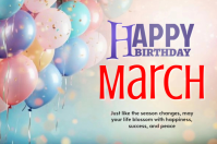 White Birthday Celebration Label template