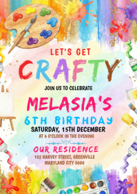 Blanc Birthday Party A3 Template