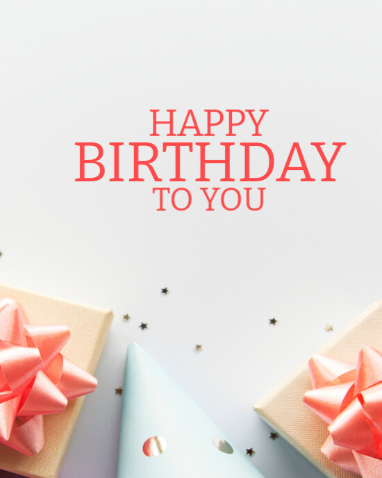 White  Birthday Template  Instagram Portrait