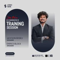 White Black Professional Training Session Design Template For Instagram Post Instagram-Beitrag