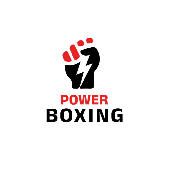 White  Boxing/holiday/festive/seasonal/punch/power/creative/hand/strong/symbol/icon/brand/business/v Logótipo template