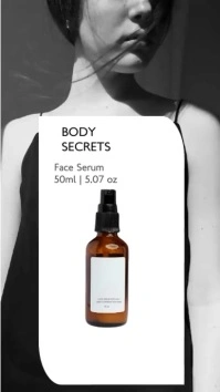 White Brand Organic Cosmetic Products For Onl Digital Display (9:16) template