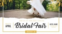 White Bridal Fair Wedding Fair Digital Display Video template