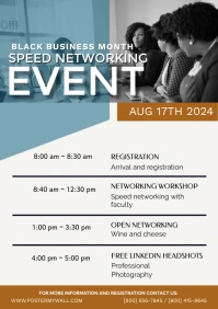 white brown business A3 template