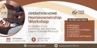 White Brown Modern & Minimal Homeownership Workshop  Eventbrite Banner template