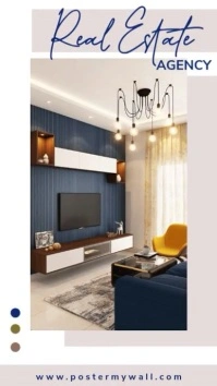 White brown Modern & Minimal Real Estate Agency  Instagram Story template