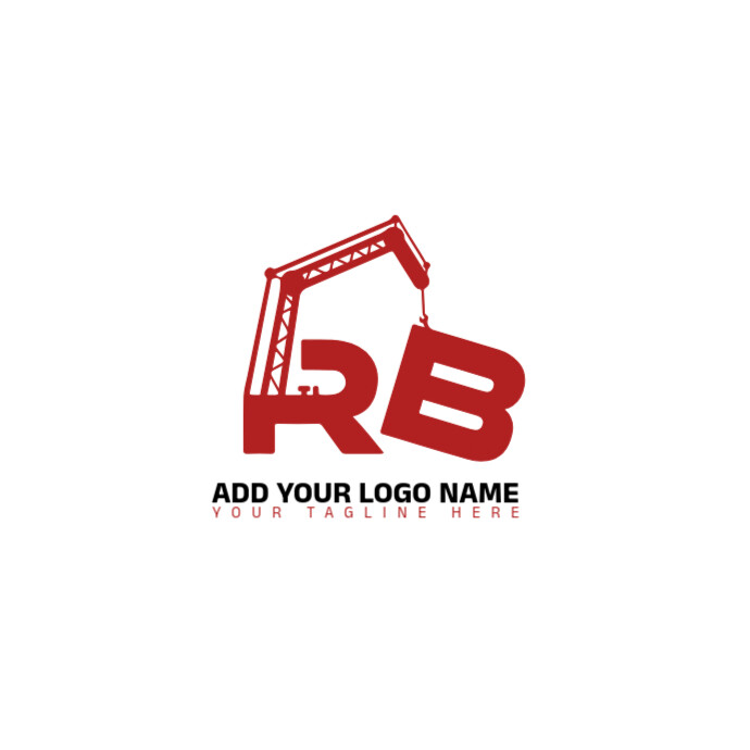 Modèle White Building Logo/construction/letter/letter R And B ...