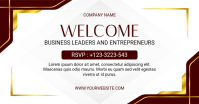 White Business Networking Event Facebook Shared Image template