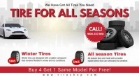 White Car Tire Repair Center Digital Display template