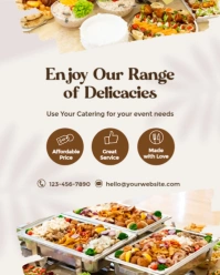 White Catering Template Instagram Portrait