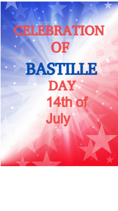 White  Celebrate Bastille Day  Instagram Story template