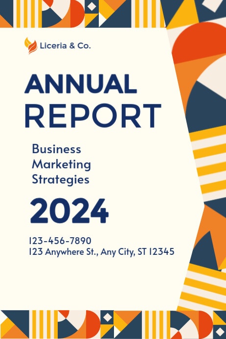 Performance Report Poster White Ceria Annual Report Poster Template | PosterMyWall