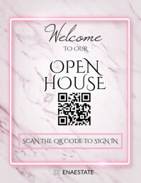White Ceria Opern House Pamflet (letter As) template