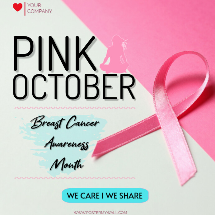 White Ceria Pink October Event Pos Instagram Template | PosterMyWall