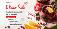 White Ceria Winter Sale Sampul Acara Facebook template