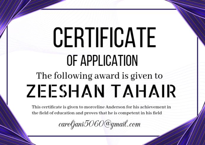 White Certificate of Achievement A4 Template | PosterMyWall