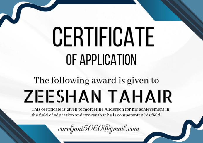 White Certificate of Achievement A4 Template | PosterMyWall