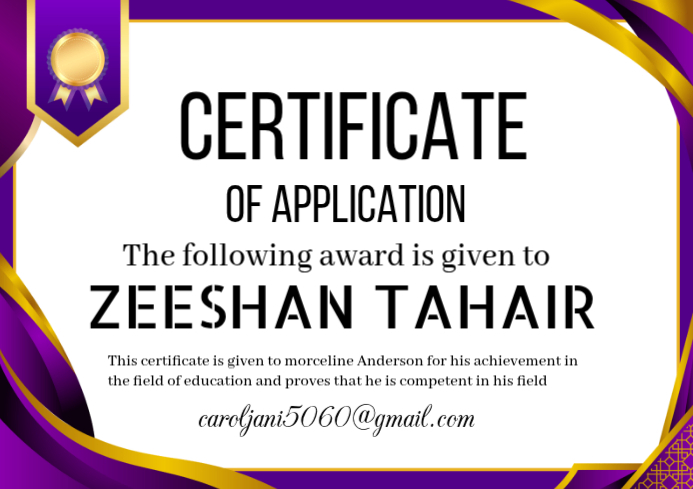 White Certificate of Achievement A4 Template | PosterMyWall