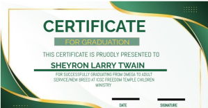 White  Certificate Of Graduation  Facebook Ad template