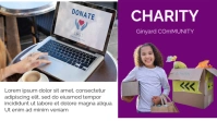 White  Charity Affichage Numérique (16:9) template