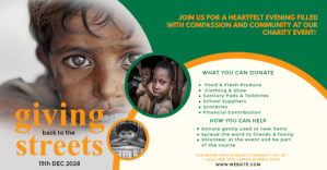 White Charity Fundraiser Event Facebook Shared Image template