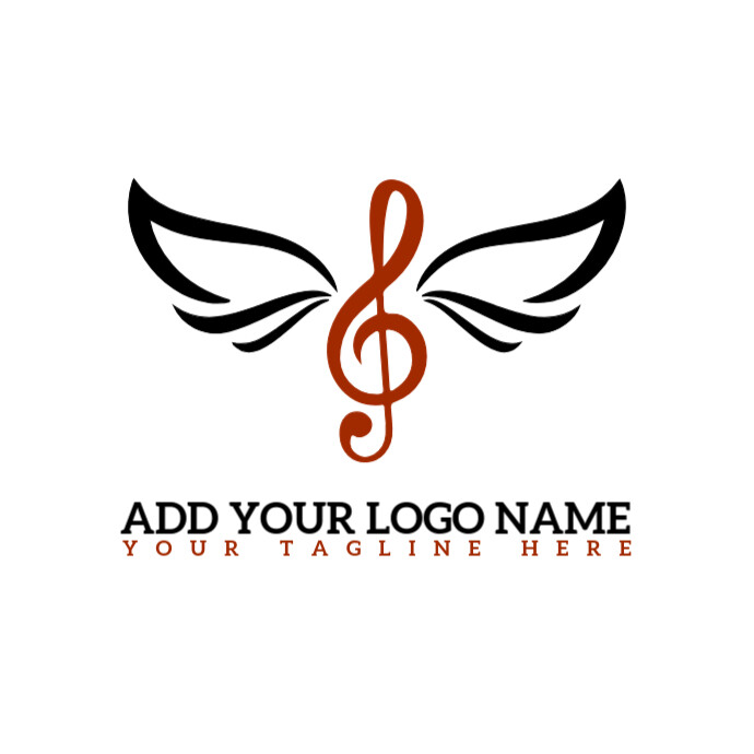 White  Choir/singing/angle/music/group/melody/business/brand/symbol/gospel Logo Logótipo template