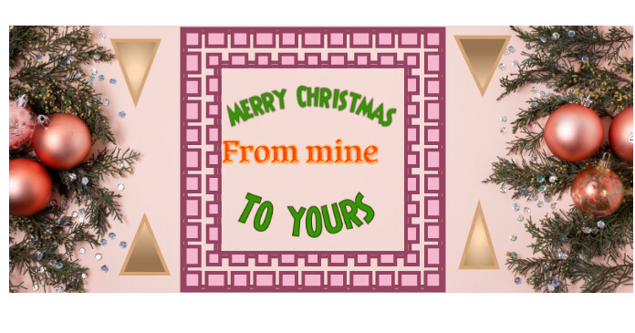 White  Christmas  Facebook Shared Image template