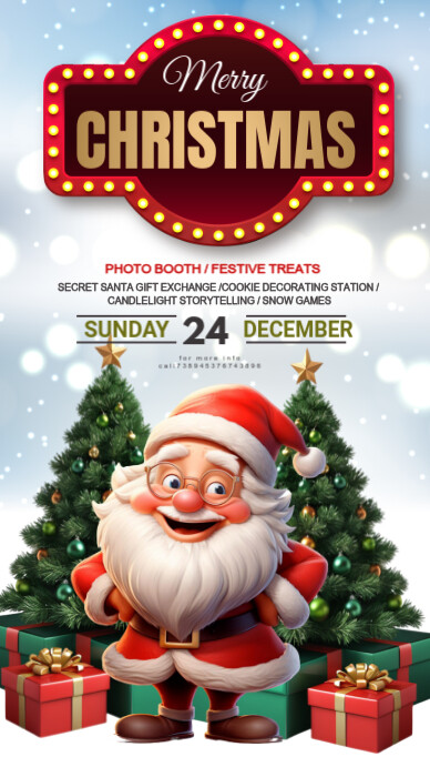 Plantilla de White christmas festive instagram story | PosterMyWall