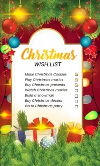 White Christmas Gift List Template Us Legal