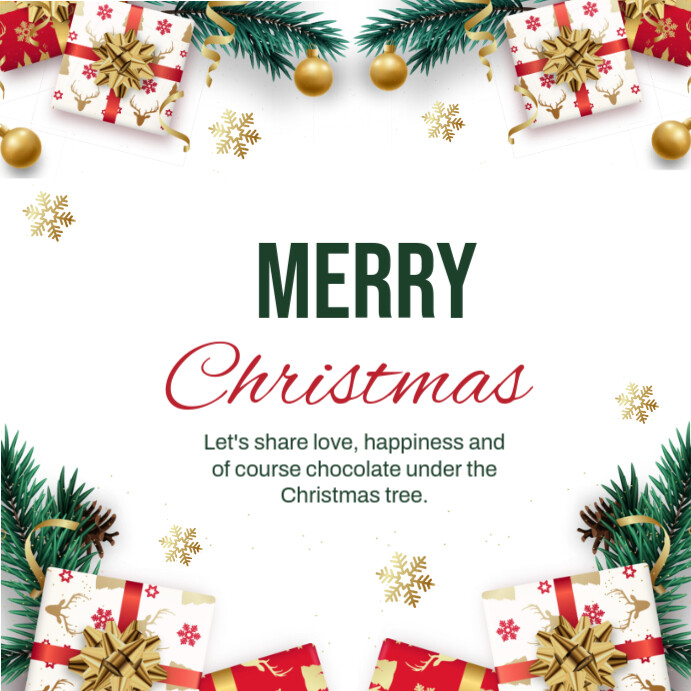 Plantilla de White Christmas Instagram Post | PosterMyWall
