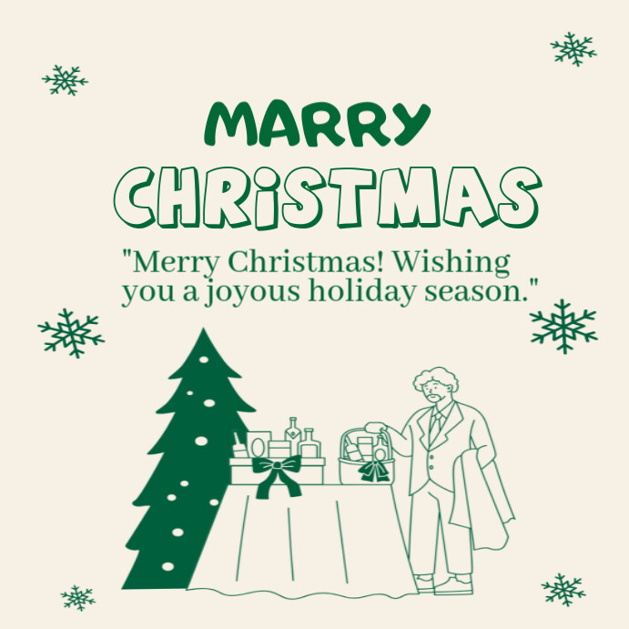 Plantilla de White Christmas Party Instagram Post | PosterMyWall