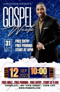 White Church Tabloid Tablóide template