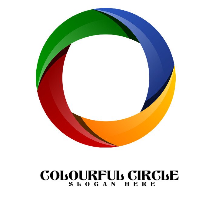 White  Circle  Logo template