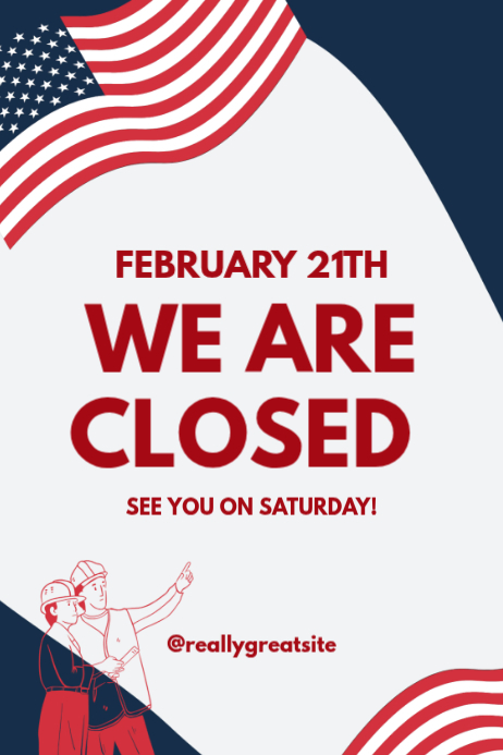 Closure Announcement Posters Template | PosterMyWall