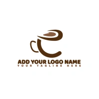 White  Coffee/cafe/bean/shop/icon/symbol/busi Logo template