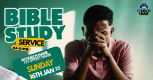 Turquoise Bible Study Event Imagen Compartida en Facebook Template